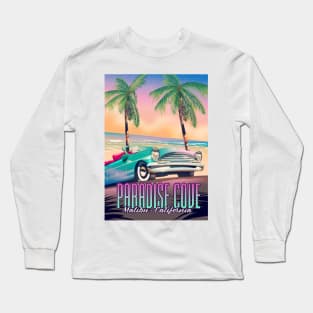 Paradise Cove,Malibu,California vintage travel poster. Long Sleeve T-Shirt